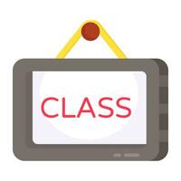 An icon design of class board vector