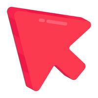 An icon design of cursor arrow vector