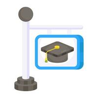 An icon design of education board vector