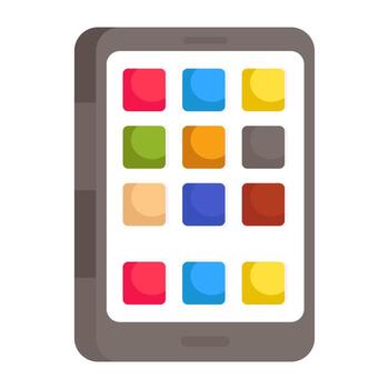 conceptual diseño icono de móvil aplicaciones vector