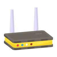 Modern design icon of wifi router vector