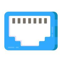 Perfect design icon of ethernet port vector