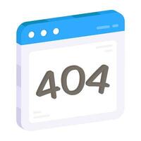 A creative design vector of error 404