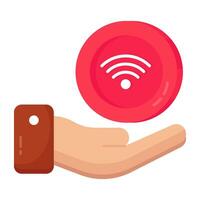 Premium download icon of wifi signal vector