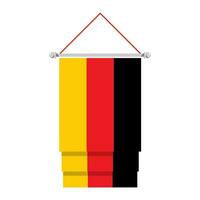 National flag of Germany in flat style isolated on white background, vector illustration