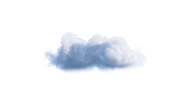 blanc des nuages png alpha. 3d illustration