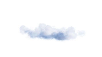 White Clouds PNG Alpha. 3d illustration