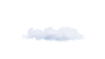 White Clouds PNG Alpha. 3d illustration