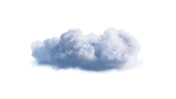 White Clouds PNG Alpha. 3d illustration