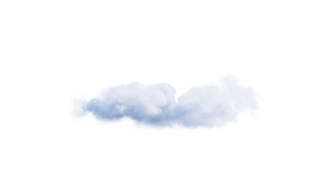 blanc des nuages png alpha. 3d illustration