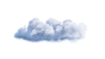 White Clouds PNG Alpha. 3d illustration