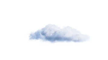 blanc des nuages png alpha. 3d illustration