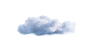 White Clouds PNG Alpha. 3d illustration