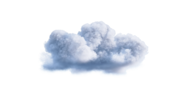 White Clouds PNG Alpha. 3d illustration