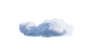 blanc des nuages png alpha. 3d illustration