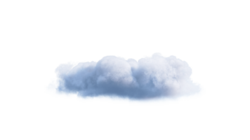 White Clouds PNG Alpha. 3d illustration