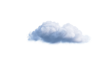 White Clouds PNG Alpha. 3d illustration