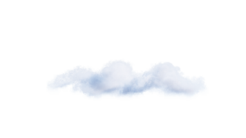White Clouds PNG Alpha. 3d illustration