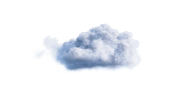 blanc des nuages png alpha. 3d illustration