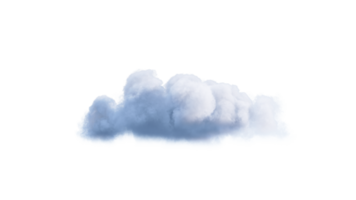 White Clouds PNG Alpha. 3d illustration