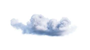 White Clouds PNG Alpha. 3d illustration