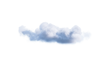 wit wolken PNG alfa. 3d illustratie