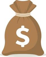 money bag with dollar sign vector illustration