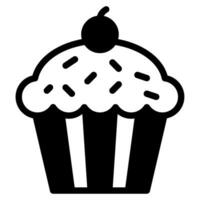 Muffin icon illustration for web, app, infographic, etc vector