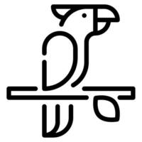 Parrot Icon Illustration for web, app, infographic, etc vector