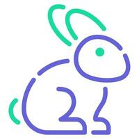 Rabbit Icon Illustration for web, app, infographic, etc vector