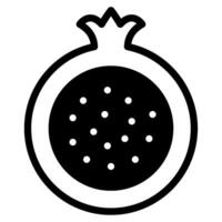 Pomegranate icon illustration for web, app, infographic, etc vector