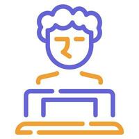 Statue Icon Illustration for web, app, infographic, etc vector
