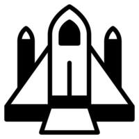 Spaceship icon illustration for web, app, infographic, etc vector