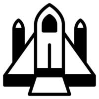 Spaceship icon illustration for web, app, infographic, etc vector