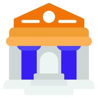 Museum Building Icon Illustration for web, app, infographic, etc vector