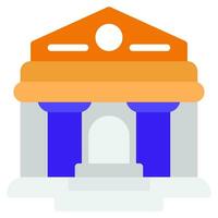 Museum Building Icon Illustration for web, app, infographic, etc vector