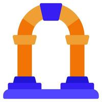 Archway Icon Illustration for web, app, infographic, etc vector