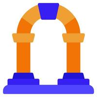 Archway Icon Illustration for web, app, infographic, etc vector