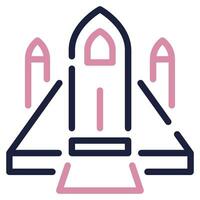 Spaceship icon illustration for web, app, infographic, etc vector