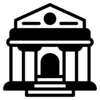 Museum Building Icon Illustration for web, app, infographic, etc vector