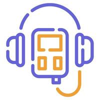 Audio Guide Icon Illustration for web, app, infographic, etc vector