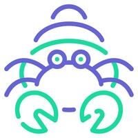 Hermit Crab Icon Illustration for web, app, infographic, etc vector