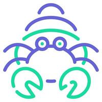 Hermit Crab Icon Illustration for web, app, infographic, etc vector