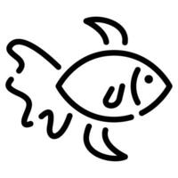 Goldfish Icon Illustration for web, app, infographic, etc vector