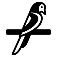 Budgie Icon Illustration for web, app, infographic, etc vector