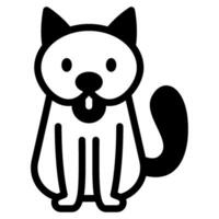 perro icono ilustración para web, aplicación, infografía, etc vector
