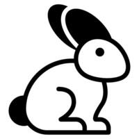 Rabbit Icon Illustration for web, app, infographic, etc vector