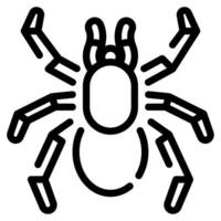 tarántula icono ilustración para web, aplicación, infografía, etc vector