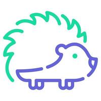 erizo icono ilustración para web, aplicación, infografía, etc vector
