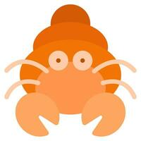 Hermit Crab Icon Illustration for web, app, infographic, etc vector